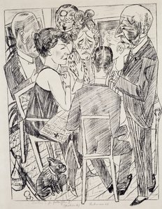 A csalódott I, Max Beckmann (1884-1950), litográfia. Németország, XX. század. alkotó: Max Beckmann
