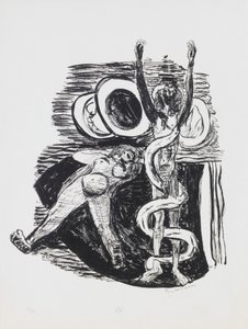 The Fall of Man, 14. lemez a „Nap és álom” portfólióból alkotó: Max Beckmann