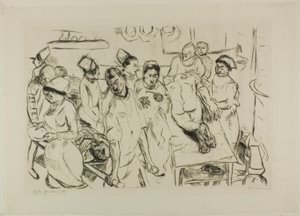 The Large Operation, tizennyolcas lemez a Gesichtertől alkotó: Max Beckmann