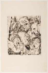 The Yawners, 7. tábla az „Arcok” portfólióból alkotó: Max Beckmann