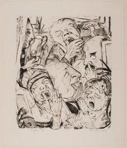 The Yawners, 7. tábla az „Arcok” portfólióból alkotó: Max Beckmann