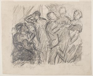 on recto: I [Első] Sketch for Society Party alkotó: Max Beckmann