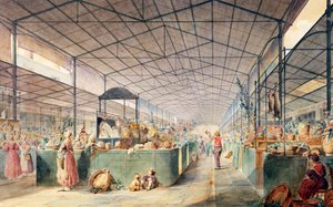 Les Halles belseje, 1835