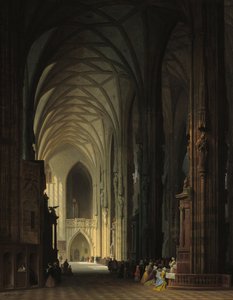 A bécsi Stephanskirche belseje alkotó: Max Emanuel Ainmiller