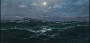 Német: Gőzhajó a nyílt tengeren alkotó: Max Jensen