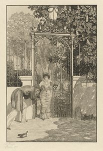 Az Am Thor kapujában, 1887. alkotó: Max Klinger