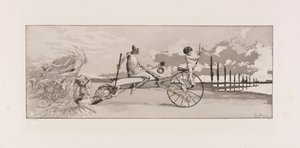 Ámor, a Halál és az Amoron túl, Tod und Jenseits XII. tábla az Intermezzosból..., 1881. alkotó: Max Klinger