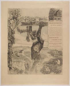 Tiszteletbeli polgár oklevél Dr. Otto Georgi polgármesternek alkotó: Max Klinger
