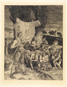Szenvedés (A halálról, második rész, Opus XI, 7. oldal) alkotó: Max Klinger