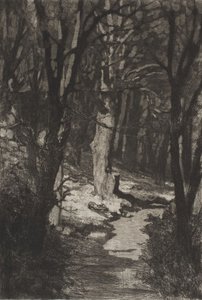 „Az erdőben” (In the forest), a Dramen Opus IX (Dráma) című műből alkotó: Max Klinger