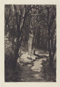 Im Walde az erdőben, 1883. alkotó: Max Klinger