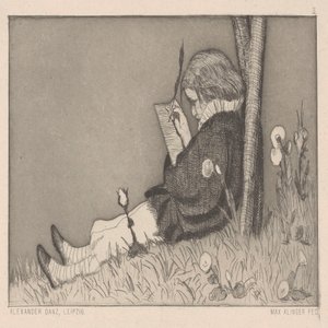 Festői dedikáció. alkotó: Max Klinger