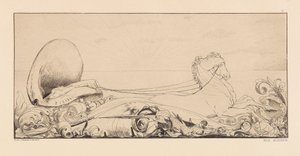 Opus VI, a Parafrázis a kesztyű megtalálásáról, 1881-ből. alkotó: Max Klinger