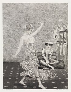 Tánc (Sátor, XIV. opus, 2. rész, 27. sz.) alkotó: Max Klinger