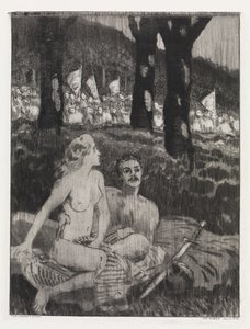 Erdei éjszaka (Sátor, XIV. opus, 2. rész, 42. sz.) alkotó: Max Klinger