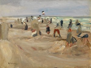 Noordwijk strandján alkotó: Max Liebermann