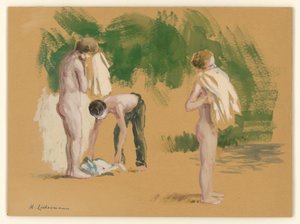 Badende Knaben alkotó: Max Liebermann