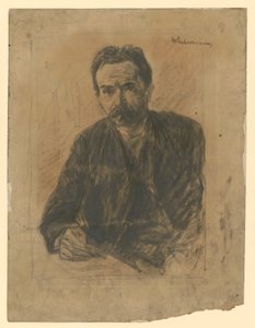 Eduard Grisebach költő portréja alkotó: Max Liebermann