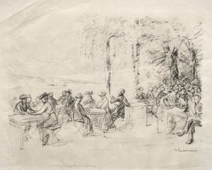 Kávézó a Havelen alkotó: Max Liebermann