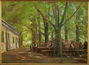 Country-inn at Brannenburg (festmény, vászon) alkotó: Max Liebermann
