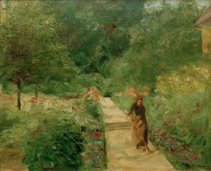 A konyhakert Wannsee-ben nyugatra, útközben a Gä alkotó: Max Liebermann