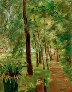 A nyírfa sugárút a Wannsee kertben keletre alkotó: Max Liebermann