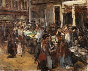 Zöldségpiac Amszterdamban alkotó: Max Liebermann