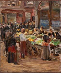 Zsidó utca Amszterdamban alkotó: Max Liebermann