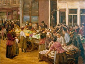 Judengasse Amszterdamban alkotó: Max Liebermann