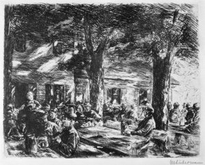 Pincekert Rosenheimben alkotó: Max Liebermann
