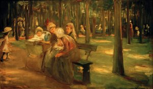Nanny és Bonnen az állatkertben alkotó: Max Liebermann