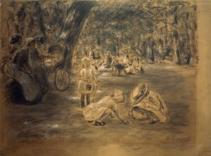 Játszótér az állatkertben alkotó: Max Liebermann