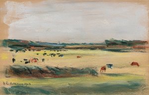 Táj legelő tehenekkel. 1908 alkotó: Max Liebermann