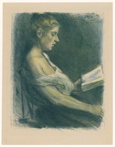 Olvasó lány alkotó: Max Liebermann