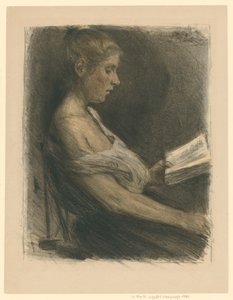 Olvasó lány alkotó: Max Liebermann