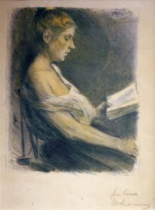 Olvasó lány alkotó: Max Liebermann