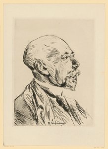 Adolph Goldschmidt professzor portréja alkotó: Max Liebermann