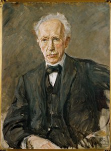 Richard Strauss zeneszerző portréja (festmény, vászon) alkotó: Max Liebermann