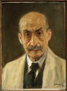 Önarckép (mellszobor festői öltönyben) alkotó: Max Liebermann