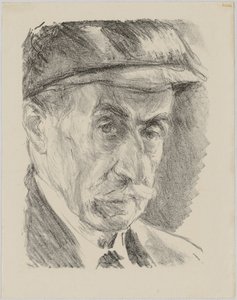 Önarckép sapkával alkotó: Max Liebermann