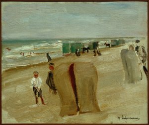 Strandszene Noordwijkban alkotó: Max Liebermann
