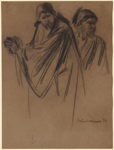 Tanulmányok Szent Pálnak a damaszkuszi úton alkotó: Max Liebermann