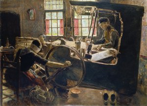 A szövőnő alkotó: Max Liebermann