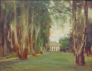 Wannsee garden with villa / The Birch Avenue in the Wannsee garden alkotó: Max Liebermann