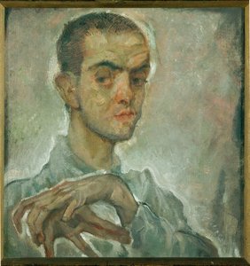 Egon Schiele festő (festmény vászonra)