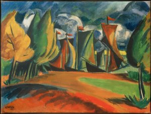 Kurenkähne in der Bucht