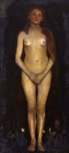 Frau. Linke Tafel des Diptychons „Menschenpaar (Homo Sapiens)“ alkotó: Max Slevogt