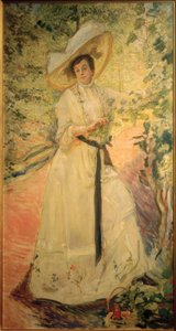 Nini am Weinspalier alkotó: Max Slevogt