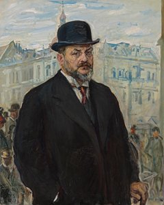 Önarckép fekete kalappal alkotó: Max Slevogt