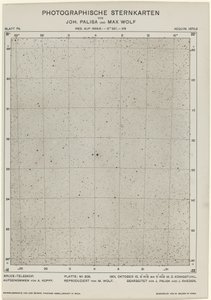 Fényképészeti csillagtérképek 1901. október 15., 654. Alkotók: Max Wolf, Johann Palisa. alkotó: Max Wolf, Johann Palisa
